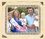 Yulia Moisejenko con la Famiglia